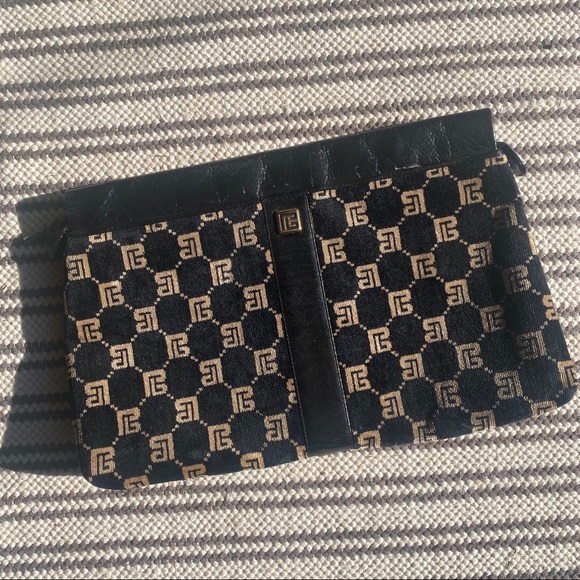 Vintage Velvet Balmain Clutch - Picture 1 of 6